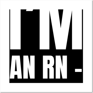 Perfect Gift for the Book-Loving Registered Nurse - 'I'm An RN – Reading Nut!' Apparel Posters and Art